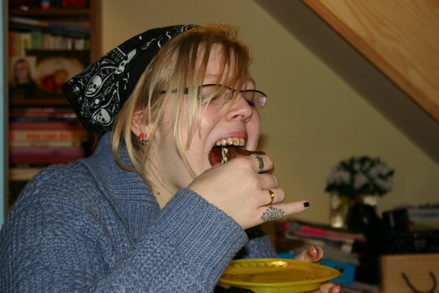 Stephanie Eating More Cake